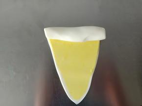 8.从中间擀成椭圆形 ，卷起来
