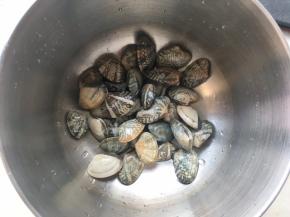 花蛤洗干净备用
