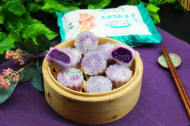 紫薯水晶饼