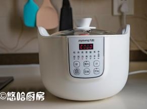 选择桃花盏煲汤的模式，默认烹饪时间是2个小时，可根据需要增减时间。