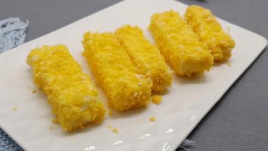 这是裹好的鲜奶条。