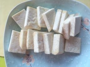 彩椒杏鲍菇切块
