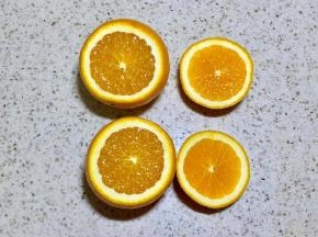 3.2个橙子切掉顶部