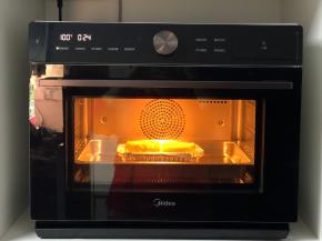 11.美的蒸烤箱蒸25分钟