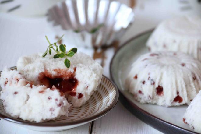 蔓越莓蒸米糕：