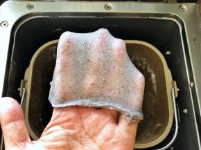 5、和面功能结束后，面团达到扩展阶段就可以了。