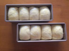 发酵至9分满，拿出刷上蛋液，放入预热好的烤箱180度，中下层，上下火30分钟