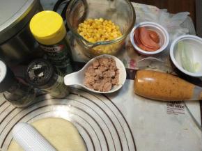 准备好全部的食材。