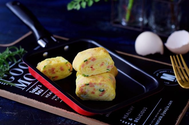 芝士火腿厚蛋烧