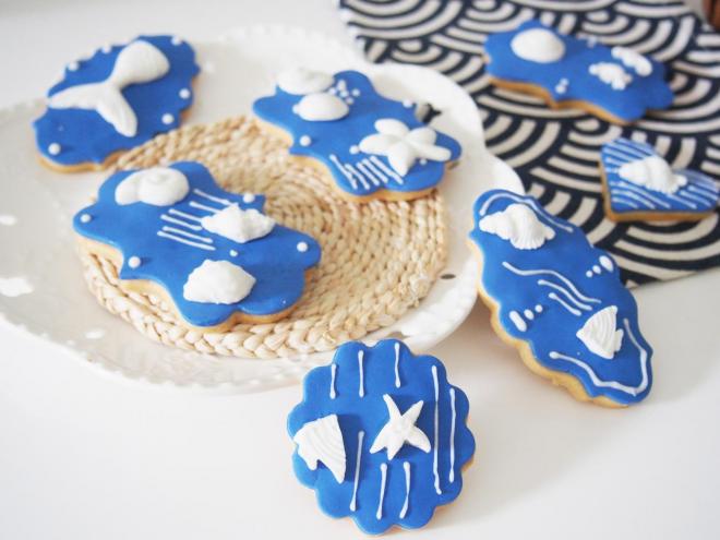 海洋系列翻糖饼干