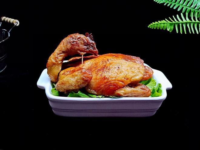 烤箱版《脆皮烤鸡》