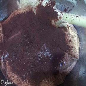 8：翻拌均匀看不见干粉的状态即可。