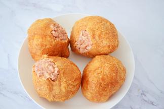 依次这样直至肉馅都用完