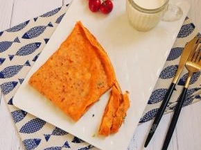 十分钟快手肉酱早餐饼，不管多忙都要吃早餐。