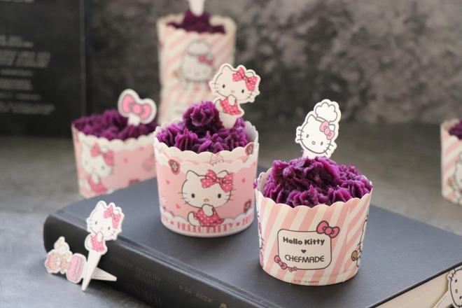 紫薯纸杯蛋糕，健康美味