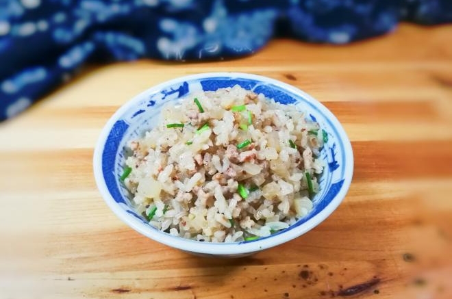 肉末萝卜饭