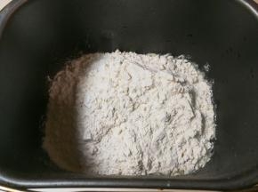放入面粉