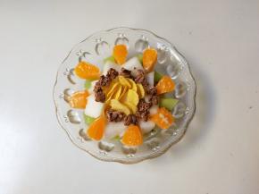 放入巧克力麦片