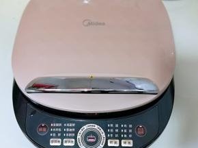 盖上盖子，按馅饼功能键，时间自动会断电！鸣笛