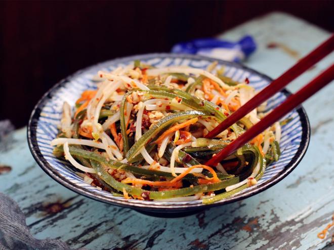 海带丝拌豆芽