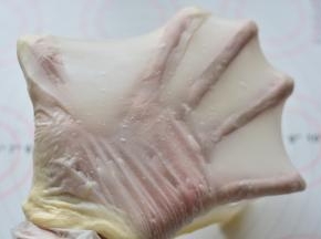 揉至完全吸收，面团能拉出薄膜就可以了