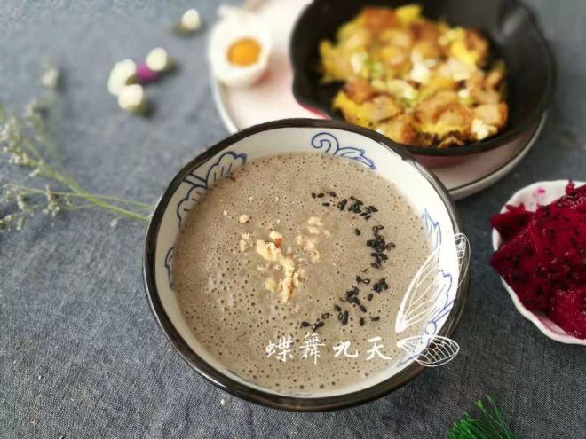 健脑益智芝麻核桃米糊