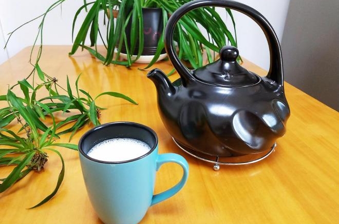 陶瓷烧水壶煮牛奶