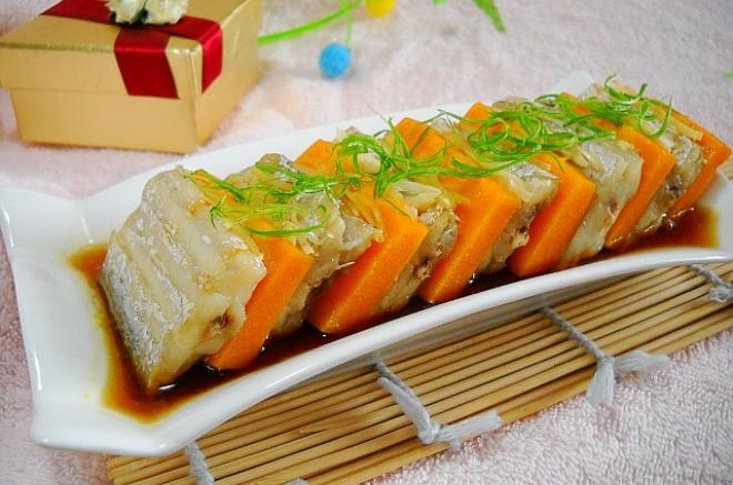 南瓜蒸带鱼
