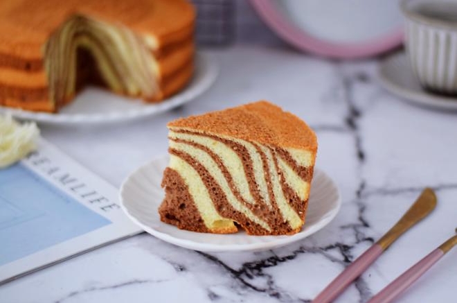 斑马纹戚风蛋糕