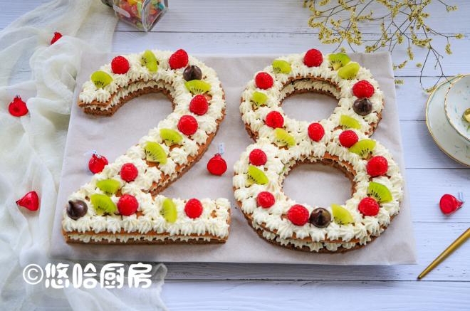 数字生日蛋糕