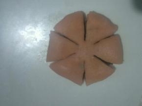 如图切五刀或六刀