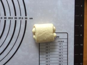 翻面放入模具中