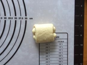 翻面放入模具中