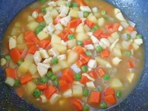 汤汁变浓稠以后关火。