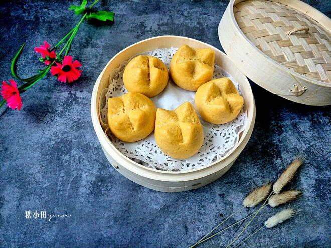 玉米面开花小馒头
