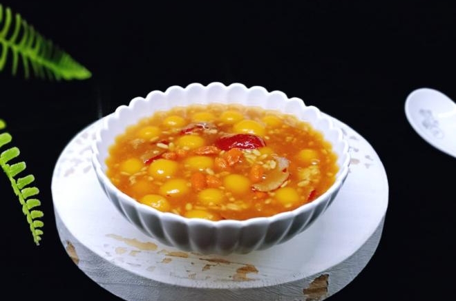 驱寒暖宫的红糖酒酿南瓜圆子