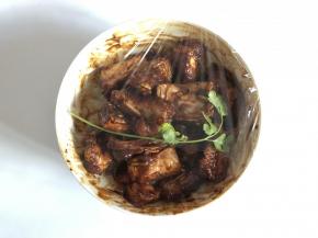 盖保鲜膜冷藏腌制隔夜