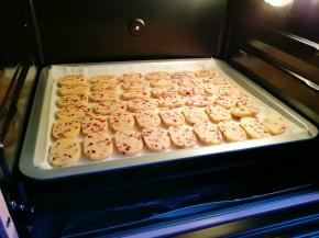 送入预热好的烤箱，上下管160度烤18–20分钟。