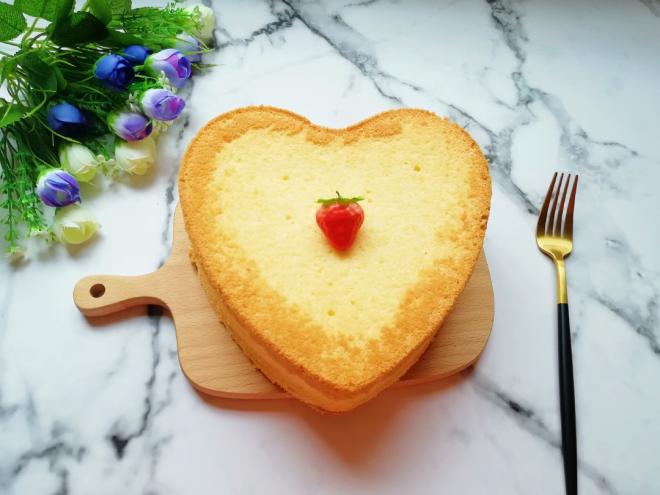 酸奶爱心戚风蛋糕