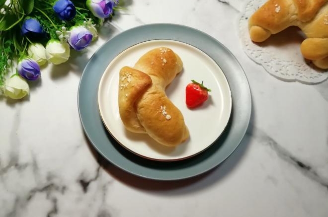 燕麦全麦羊角包