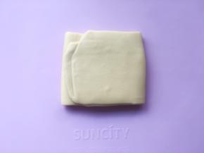 之后将面片折成三折