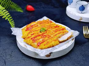 切开了呦～少油版炸鸡！