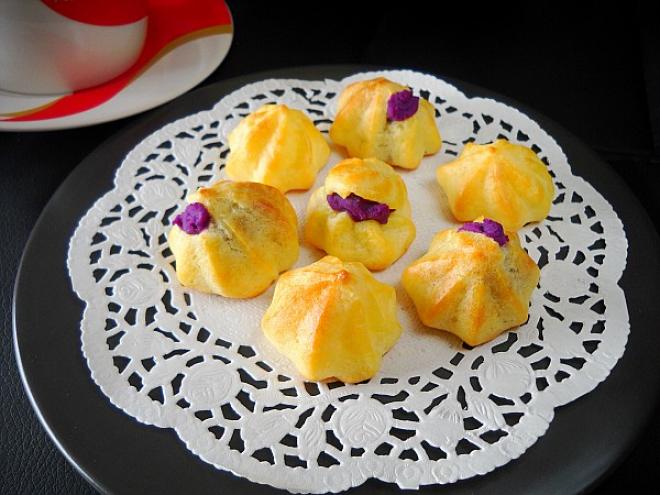 紫薯卡仕达泡芙