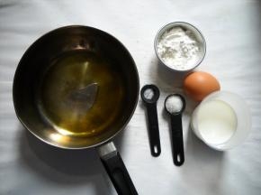 准备好泡芙材料。