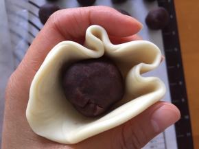 将豆沙包住