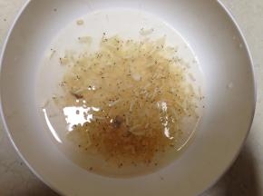 
虾皮用清水投洗干净捞出控水