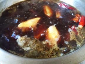 鸡翅放锅中，添水，放入所有调料