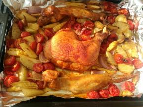 烤制35分钟即可。