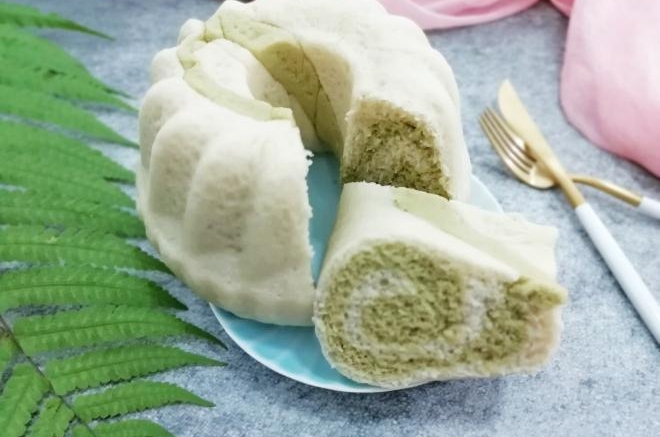 双色蒸发糕