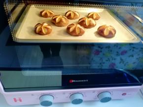 上下管190度烤20分钟。